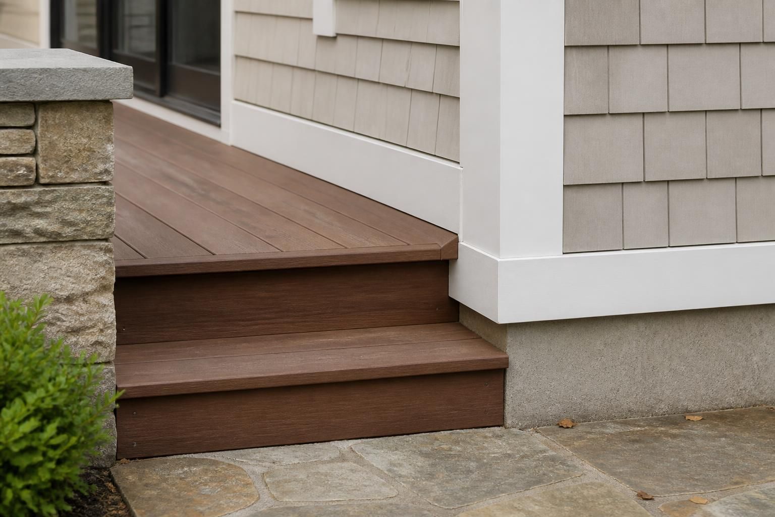 Finished craftsmanship detail on a home renovation project.